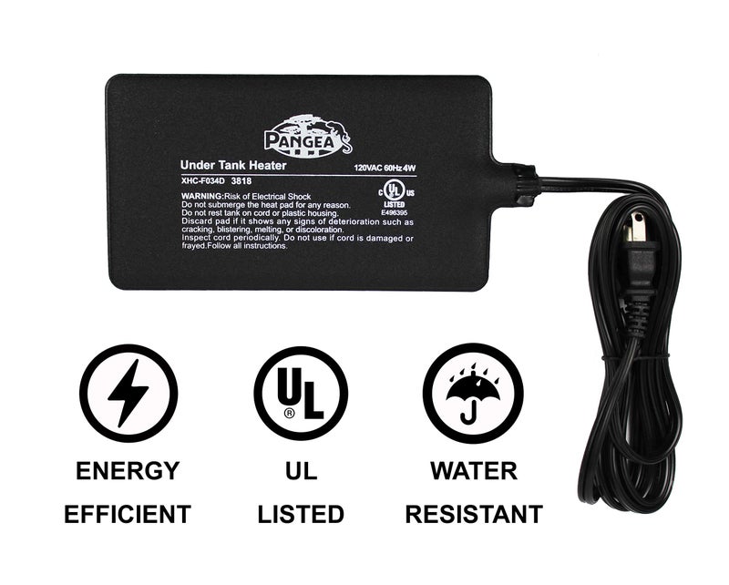 Pangea Reptile Heat Mat (Medium, 6x8, 10-20 gal), Black (UTH6x8) - Image 4